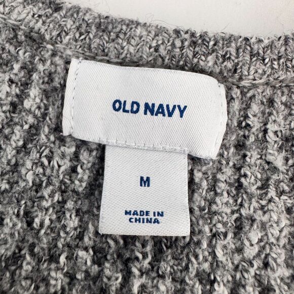Old Navy Women’s Shaker Stitch Open Front Cardigan Sweater Grey Marl Size M - Picture 7 of 12